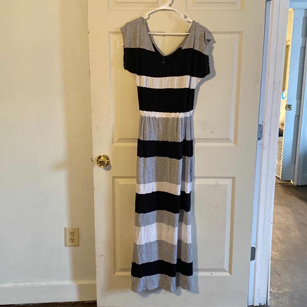 Striped long dress